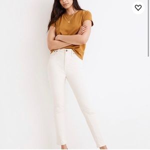 Madewell perfect vintage cropped jean in vintage canvas